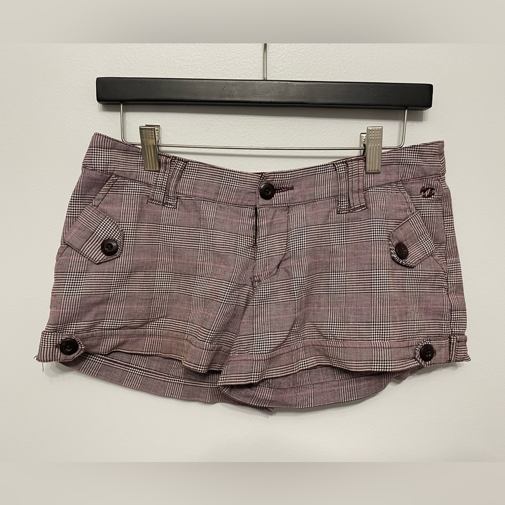 BILLABONG Pinstripe/Houndstooth Cotton Shorts